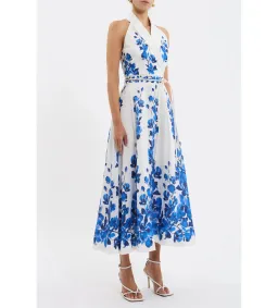 Rebecca Vallance Orchid Blues Midi Dress Floral Size AU 10 for rent on The Volte - image 2