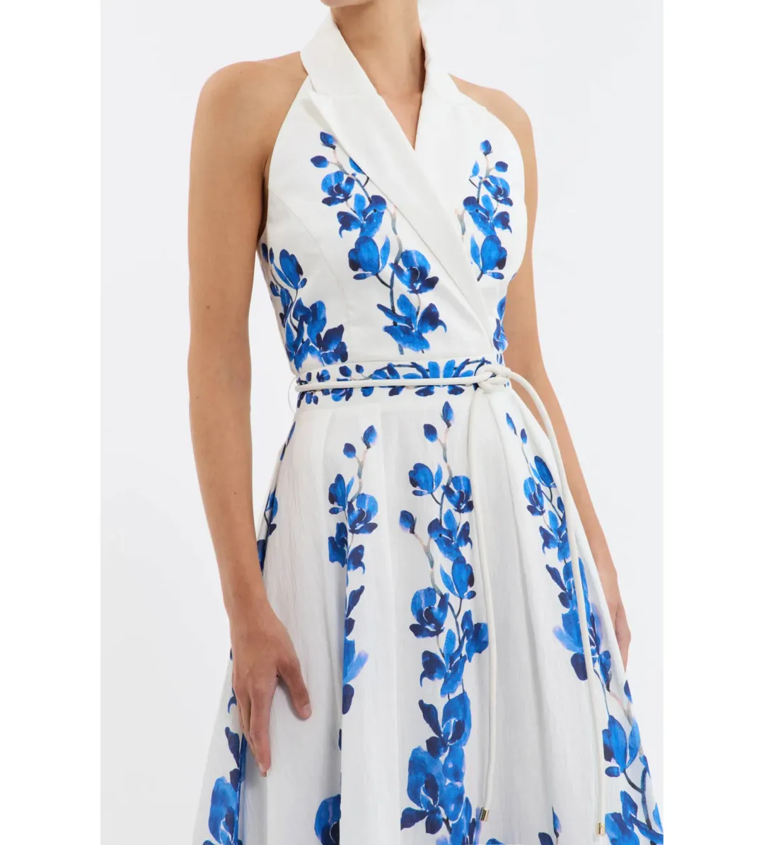 Rebecca Vallance Orchid Blues Midi Dress Floral Size AU 10 for rent on The Volte - main image