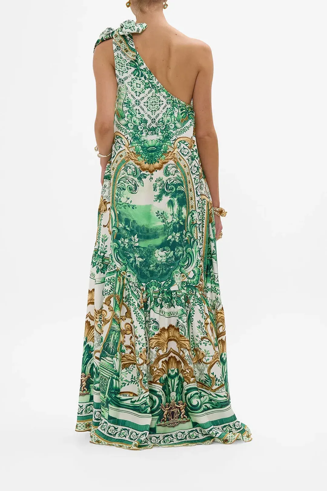 Camilla Tie One Shoulder Dress Corridor Of Calm Size AU 10  for rent on The Volte - main image