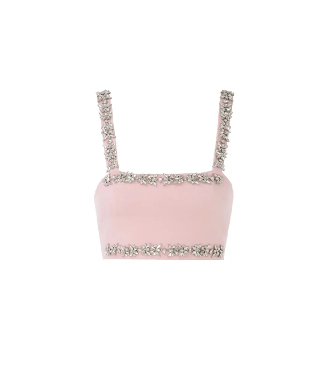 Zimmermann Matchmaker Bandeau Crop Top Size 0/AU 8  & Tube Skirt Size 0P/6P Set in Dusty Pink for rent on The Volte - main image