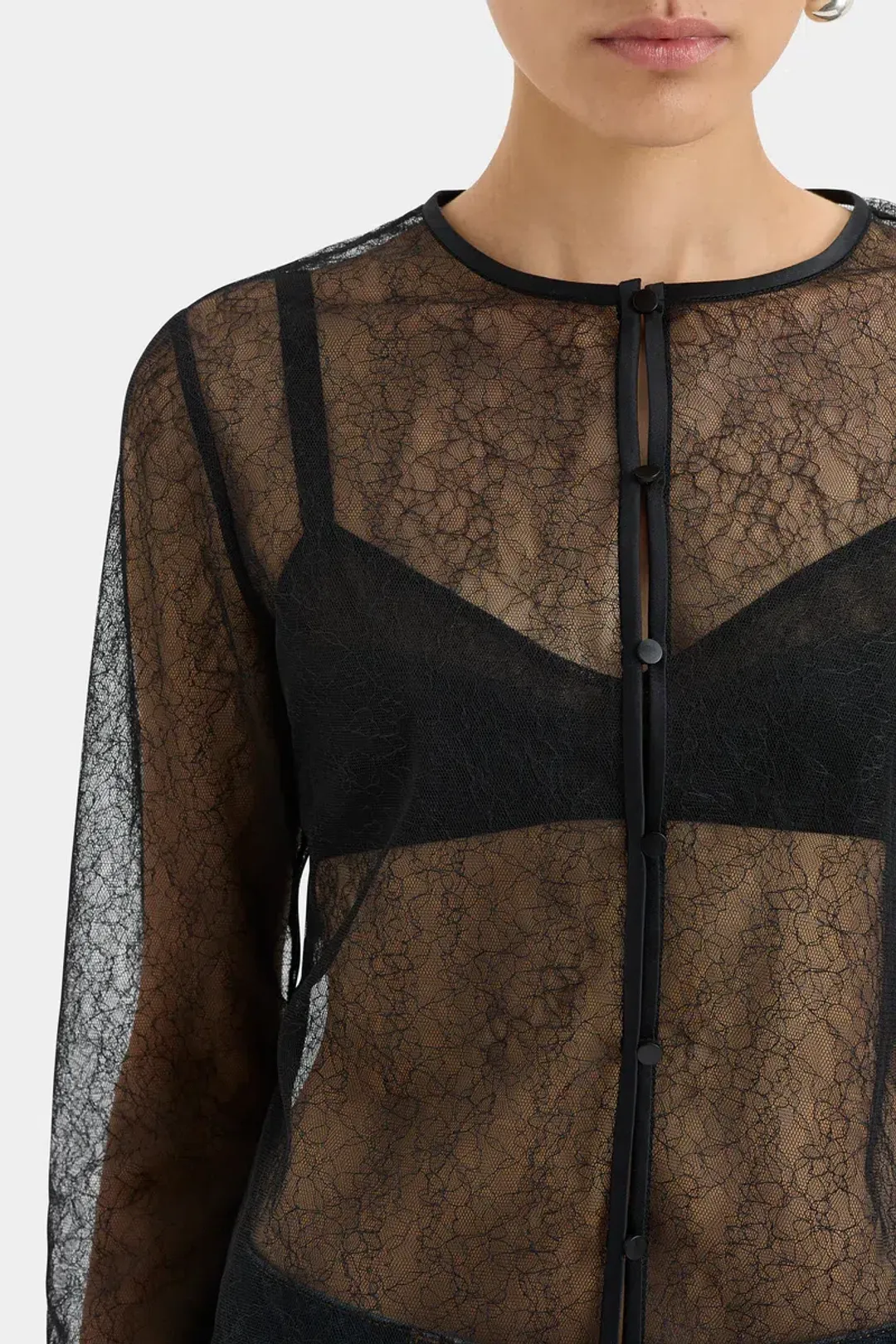 Sir The Label Dunya Draped Bralette with cardigan and skirt Size 1 for rent on The Volte - main image