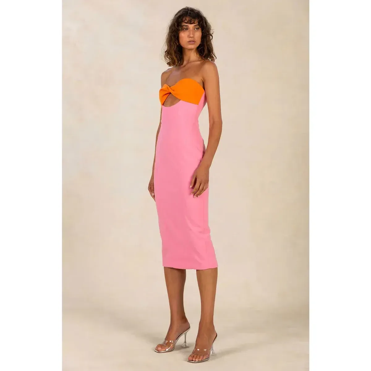MISHA Antonella Dress Pink Size 10 for rent on The Volte - main image