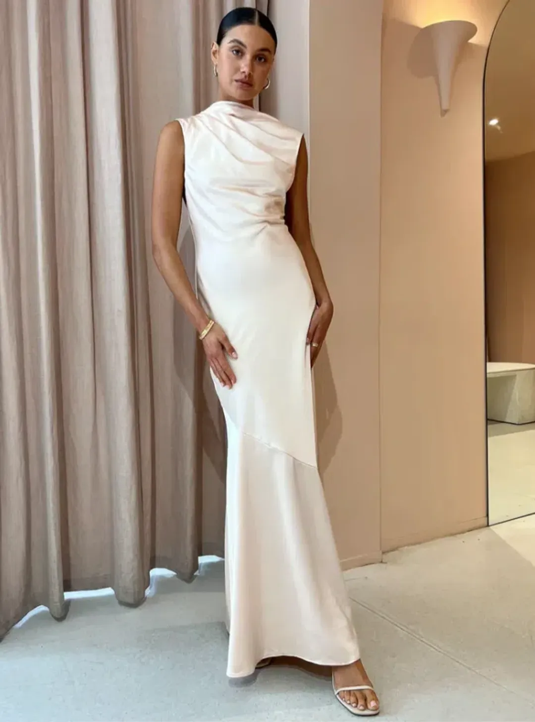 Significant Other Lana Maxi Dress Ballet Pink Size 8 for rent on The Volte - main image