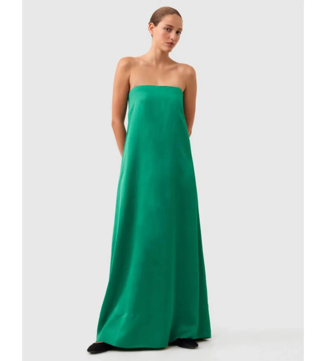 Morrison Willow Strapless Dress Green Size 0 / Size AU 6 for rent on The Volte - main image