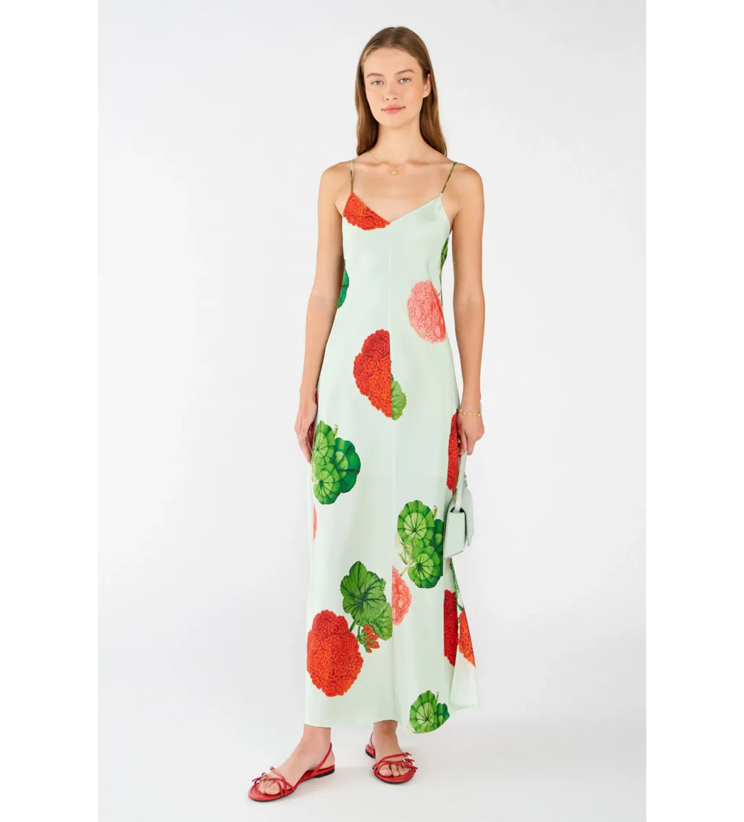Oroton Posie Slip Dress Mid Floral Size 8 for rent on The Volte - main image