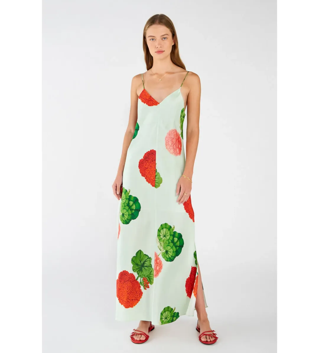 Oroton Posie Slip Dress Mid Floral Size 8 for rent on The Volte - main image