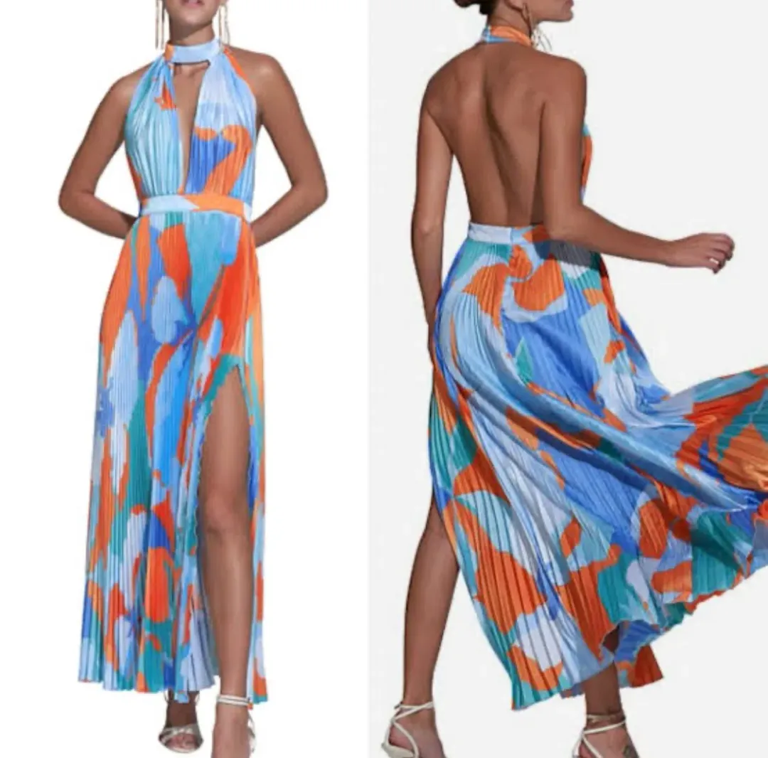 Lidee Chateau Split Gown Multi Floral Size AU 8 for rent on The Volte - main image