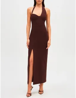 MISHA Amora Dress Brown Size 10/M for rent on The Volte - image 1