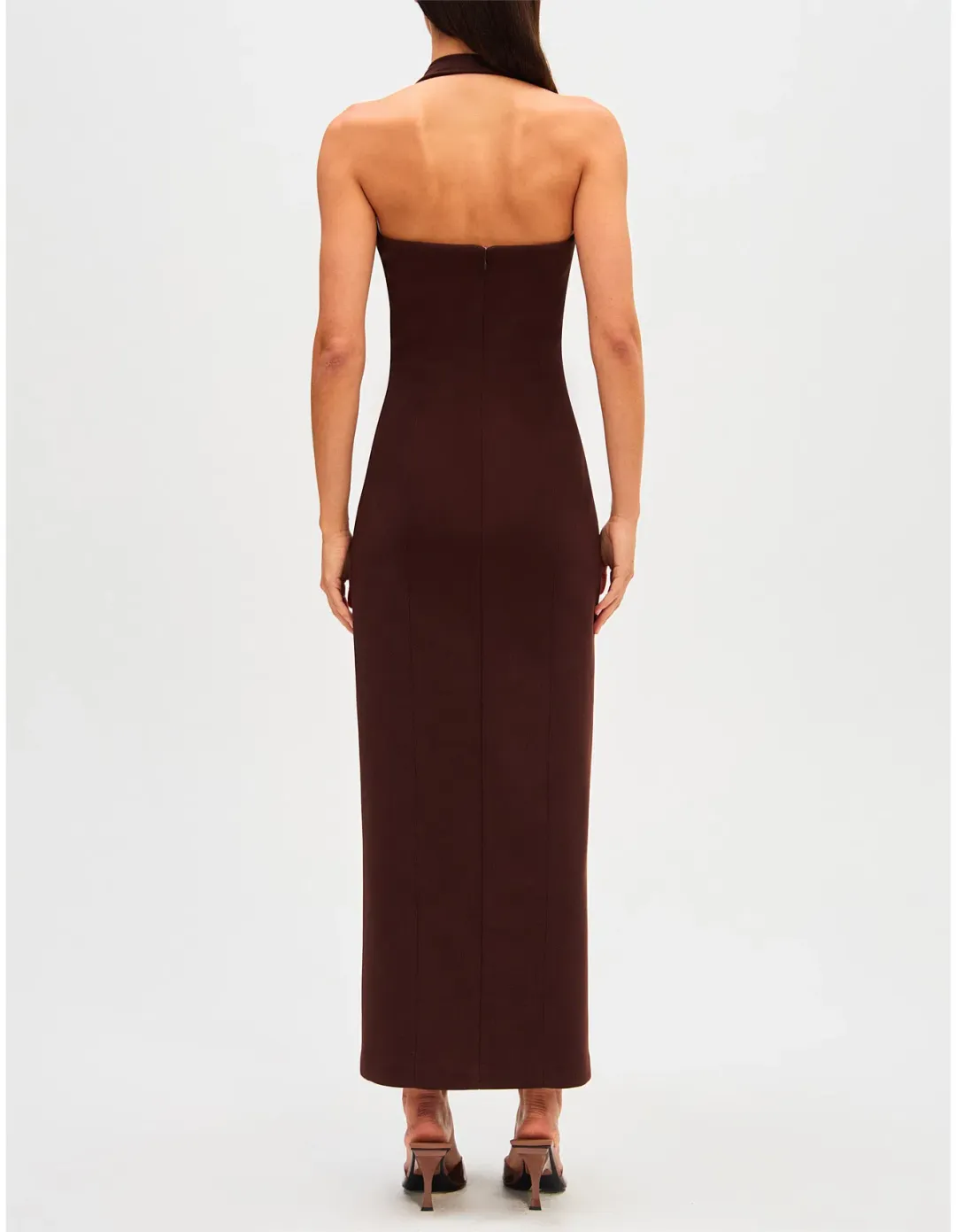 MISHA Amora Dress Brown Size 10/M for rent on The Volte - main image
