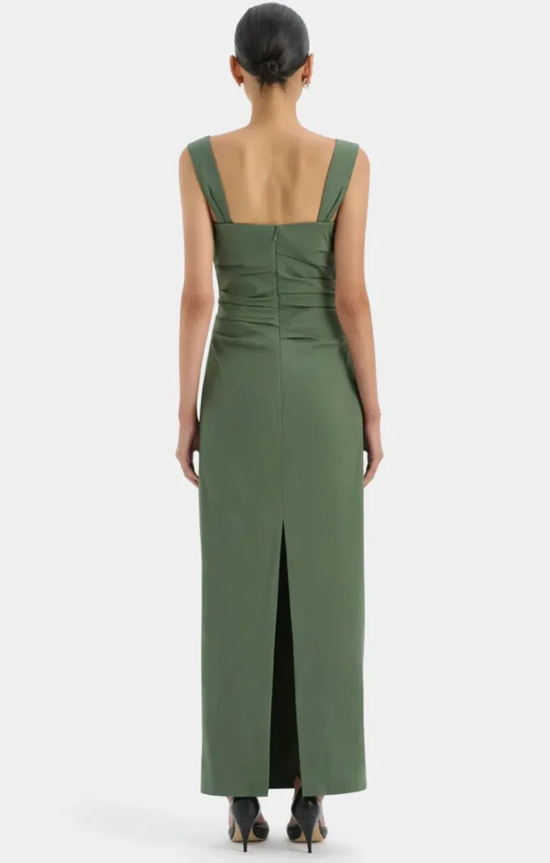 Sir The Label Florent Balconette Gown Green Size AU 12 for rent on The Volte - main image