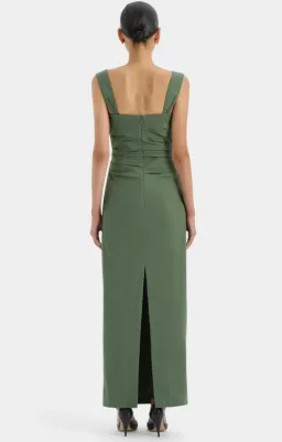 Sir The Label Florent Balconette Gown Green Size AU 12 for rent on The Volte - image 2