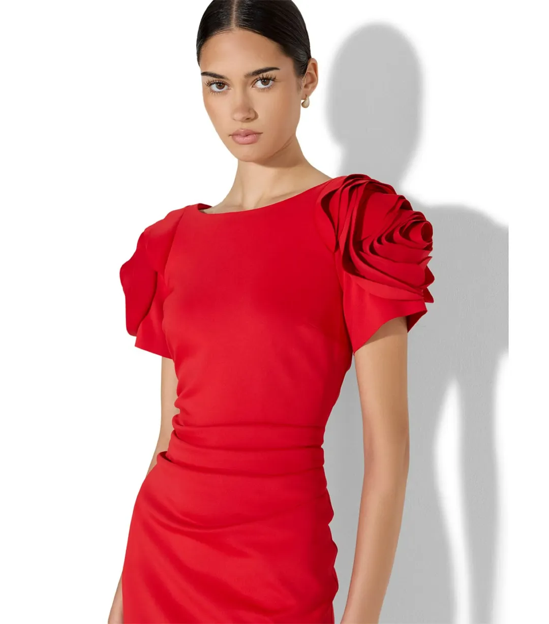 Montique Monelli Knee Length Dress Red Size 12 for rent on The Volte - main image