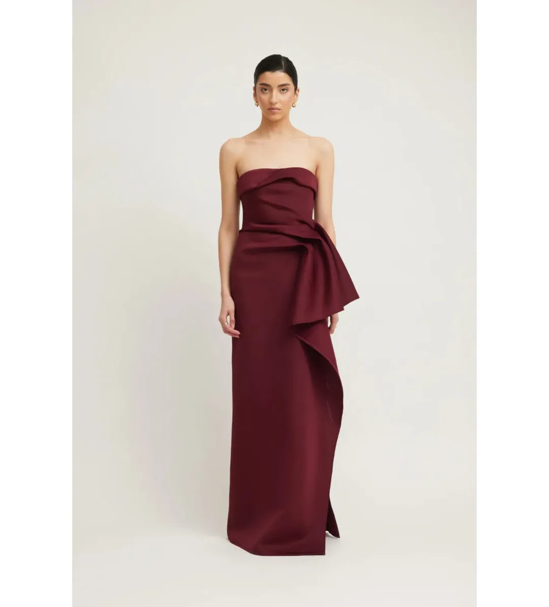 Tojha November Dress in Merlot Size AU 8 for rent on The Volte - main image