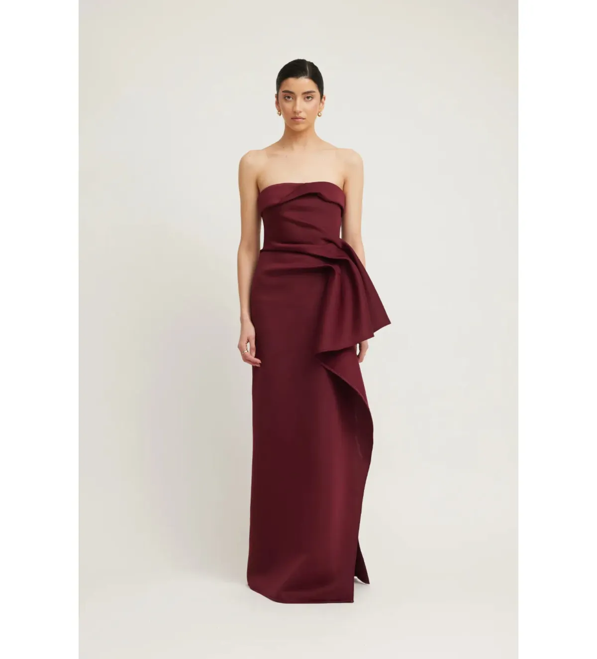 Tojha November Dress in Merlot Size AU 8 for rent on The Volte - main image