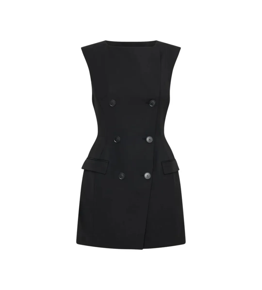 Camilla and Marc Dusk Mini Dress Black Size AU 12 for rent on The Volte - main image