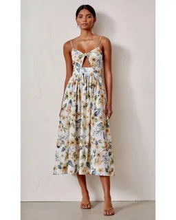 Bec & Bridge Fleurette Midi Dress Floral Size AU 8 for rent on The Volte - image 1
