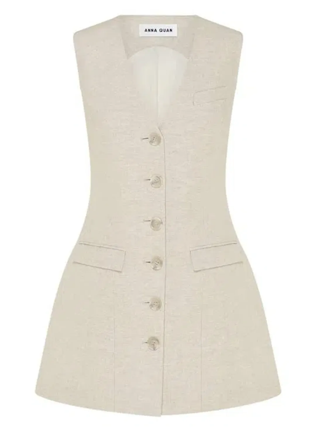 Anna Quan Remi Dress in Cloud Size 10 for rent on The Volte - main image