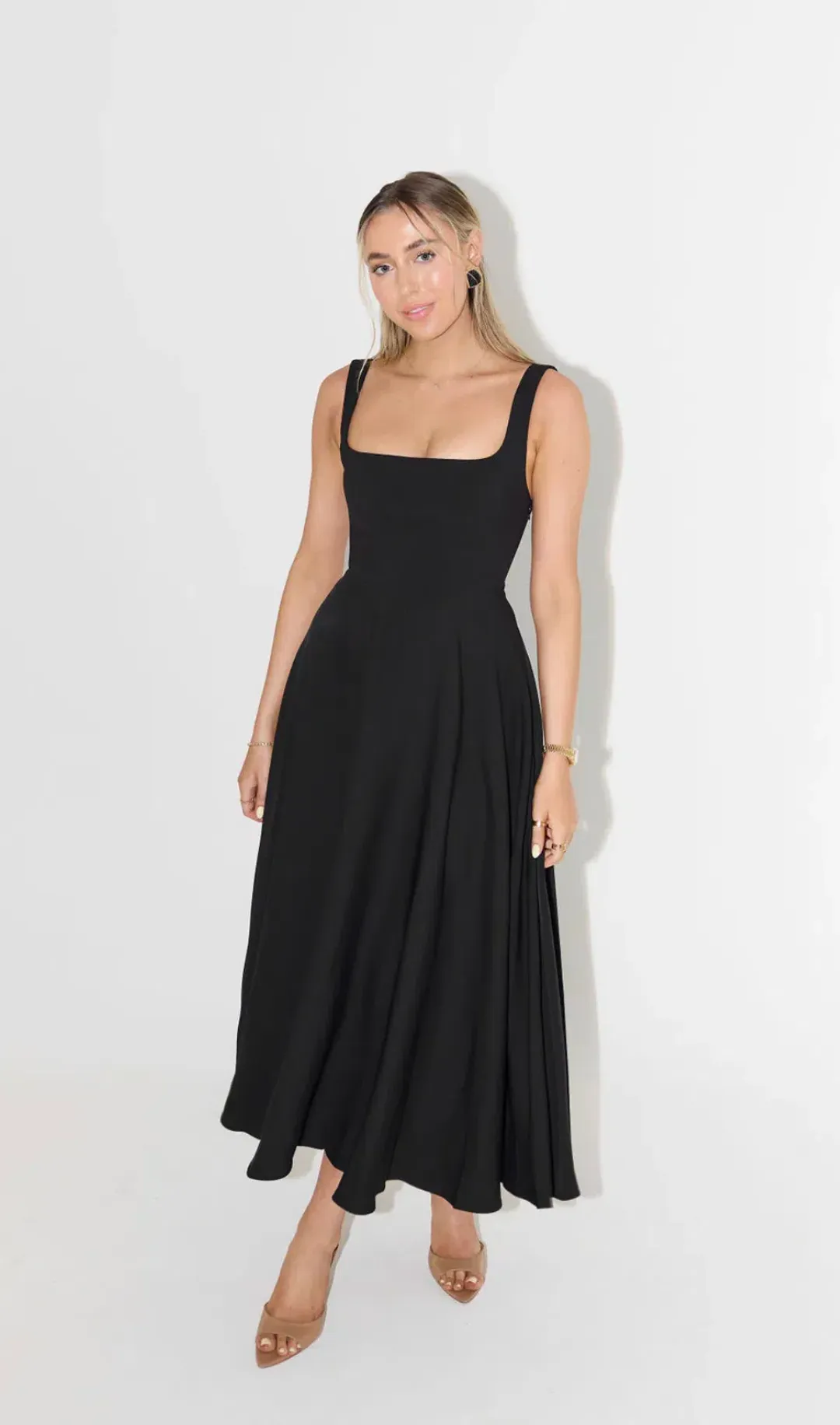 Odd Muse The Ultimate Muse High Waist Square Neck Midi Dress Size S / AU 8 for rent on The Volte - main image