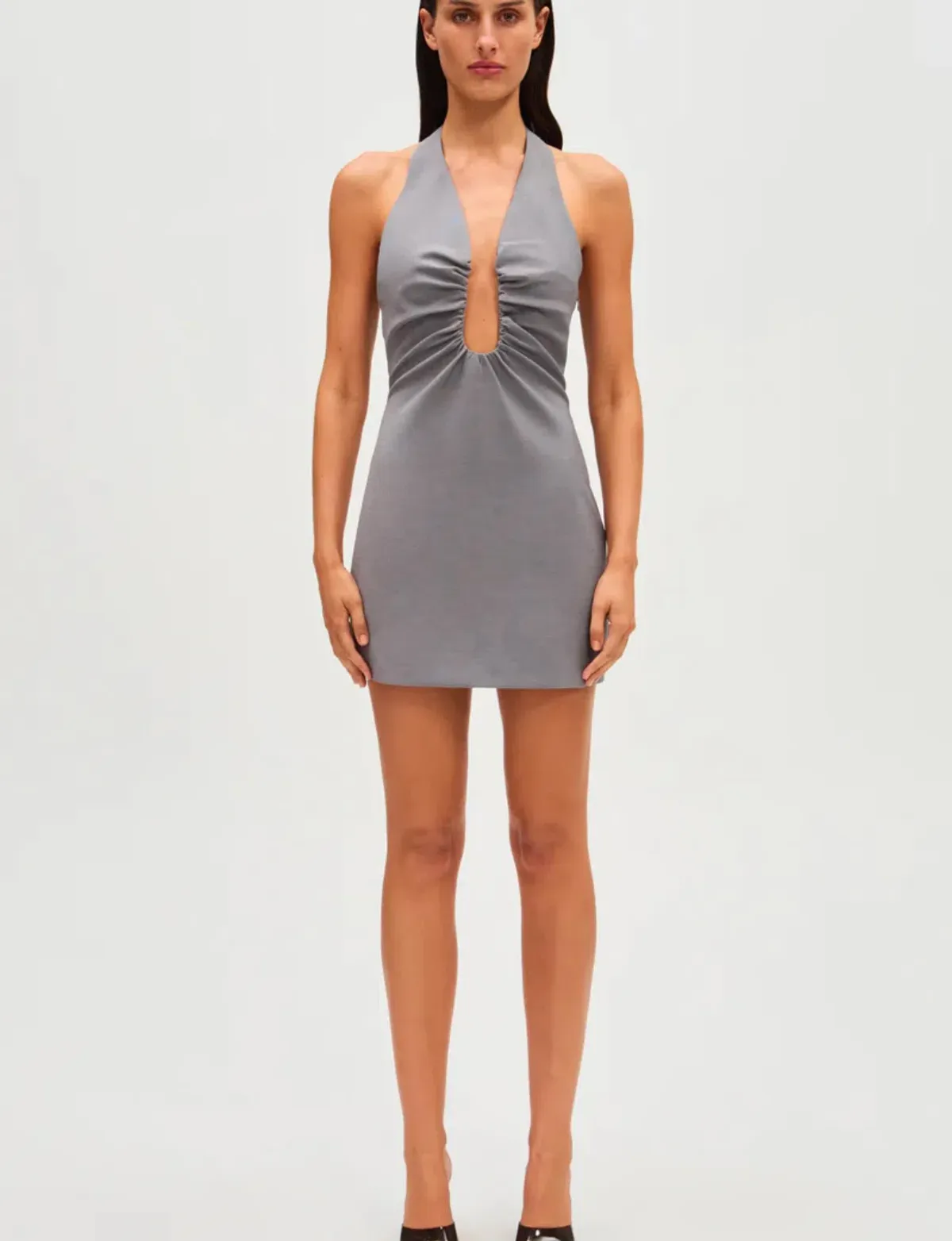Misha THE 'ALUSIA' MINI DRESS grey size 10/M for rent on The Volte - main image