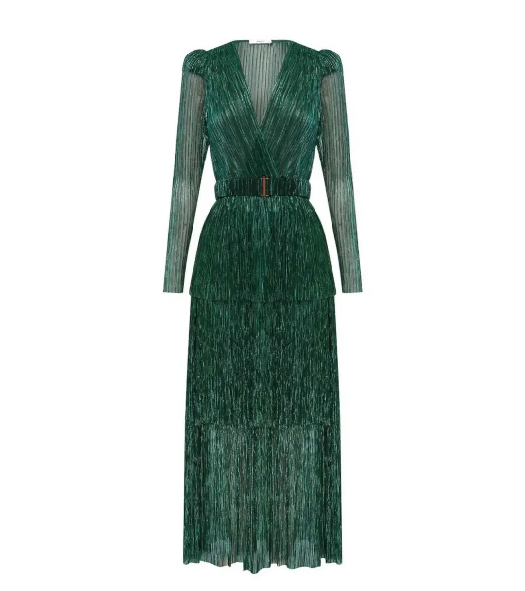 Sheike All That Sparkles Dress Emerald Size 10 for rent on The Volte - main image
