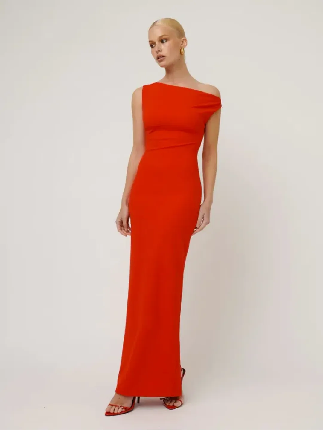 Effie Kats Inaya Gown Cherry Red Size AU 8 for rent on The Volte - main image