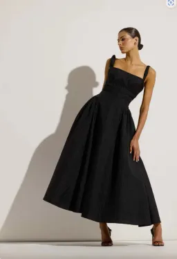 Rachel Gilbert Sophia Strap Dress Black Size AU 10  for rent on The Volte - image 3