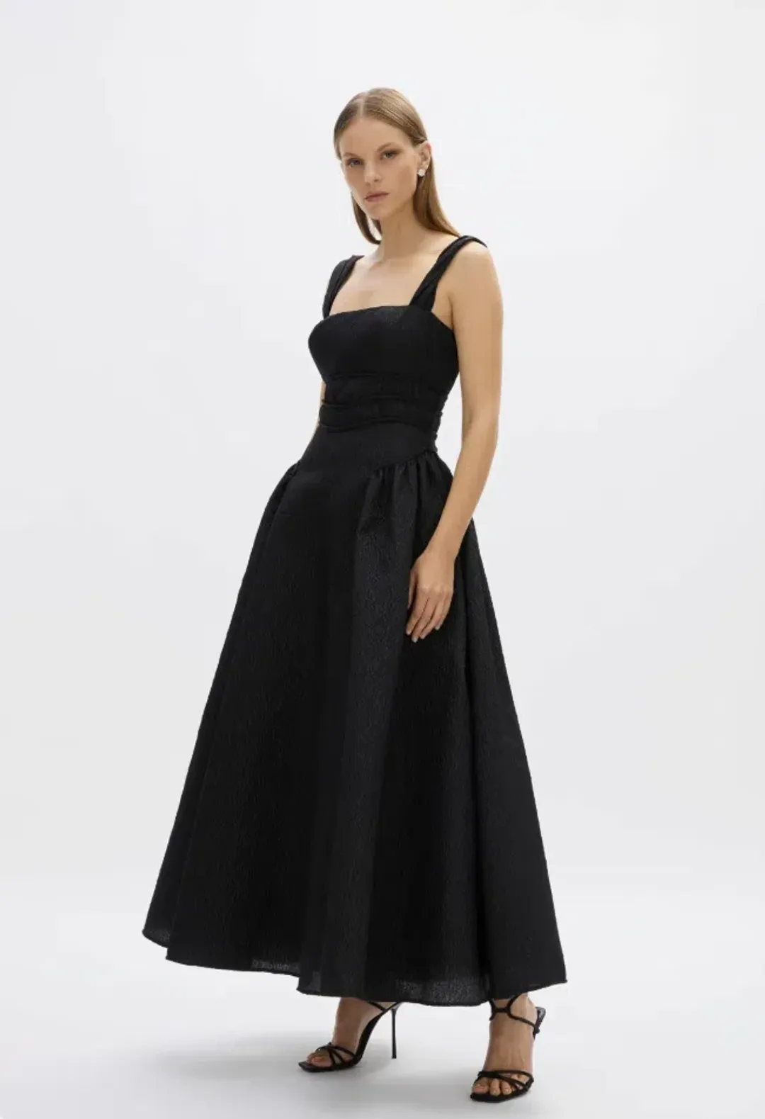 Rachel Gilbert Sophia Strap Dress Black Size AU 10  for rent on The Volte - main image