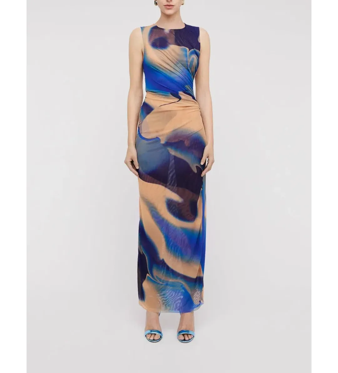 Scanlan Theodore Italian Watercolour Print Maxi Dress Multi Size AU 10 for rent on The Volte - main image