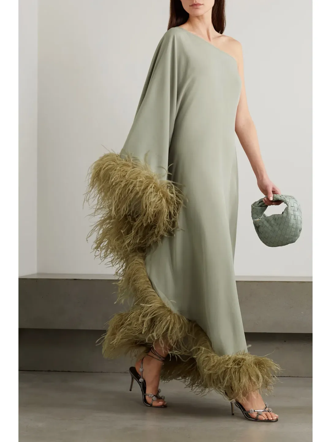 Taller Marmo Ubud Dress Sage Green Size 10 for rent on The Volte - main image