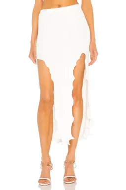 Dion Lee Chain Pleat Halter Top & Fluted Slit Skirt Set Ivory Size 8 for rent on The Volte - image 3