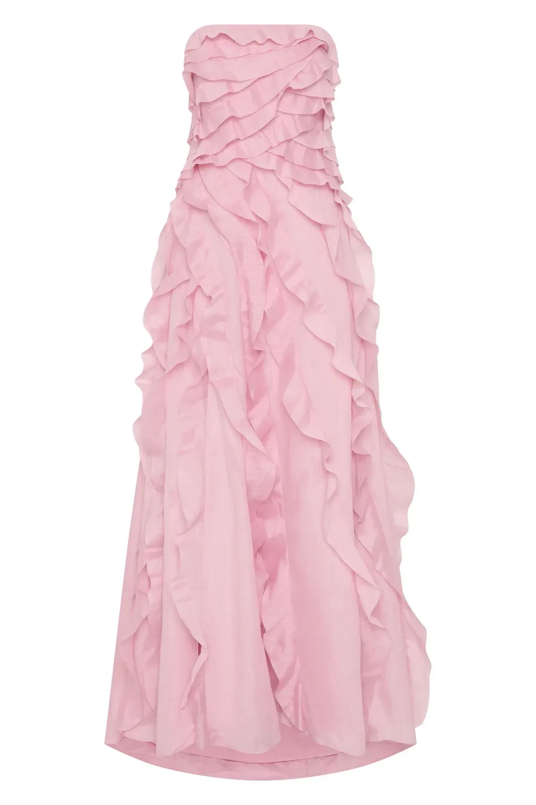 Aje Allairie Maxi Gown Chalk Pink Size AU 8 for rent on The Volte - main image