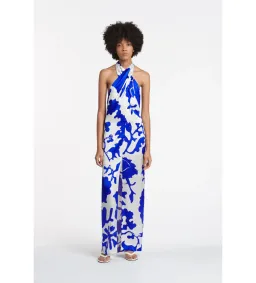Sir The Label Esme Halter Midi Dress Merce Abstract Print Size 0 / AU 6 for rent on The Volte - image 1