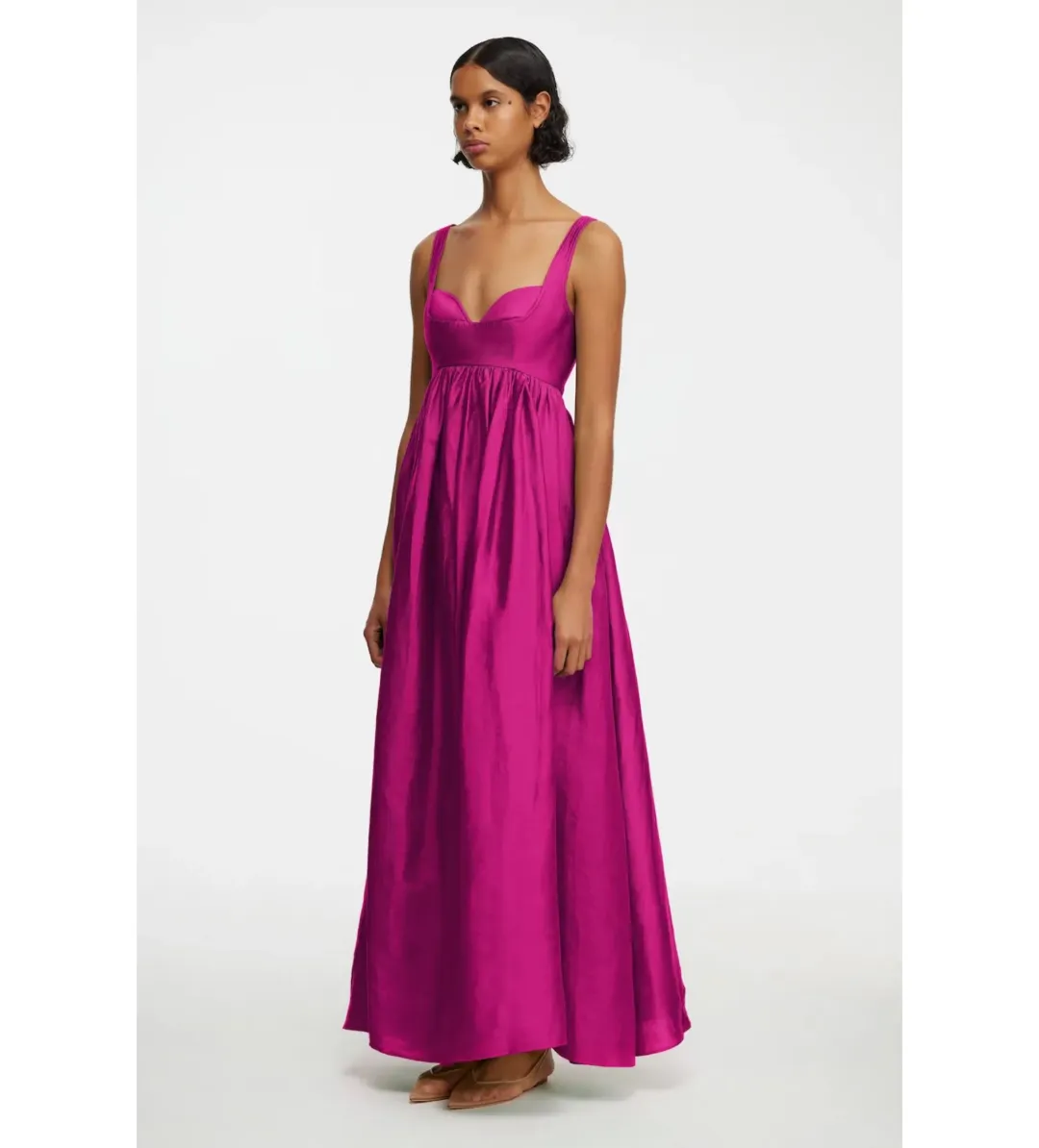 Acler Sandgate Maxi Dress in Plum Size 12 for rent on The Volte - main image
