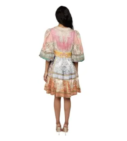 Zimmermann Anneke Lantern Mini Dress in Paisley Print Size 4/AU 16 for rent on The Volte - image 3