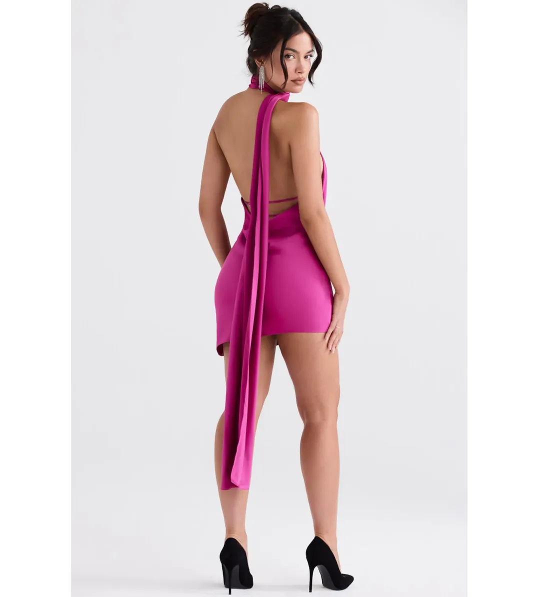 House of CB Aida Mini Dress Pink Size 8 for rent on The Volte - main image