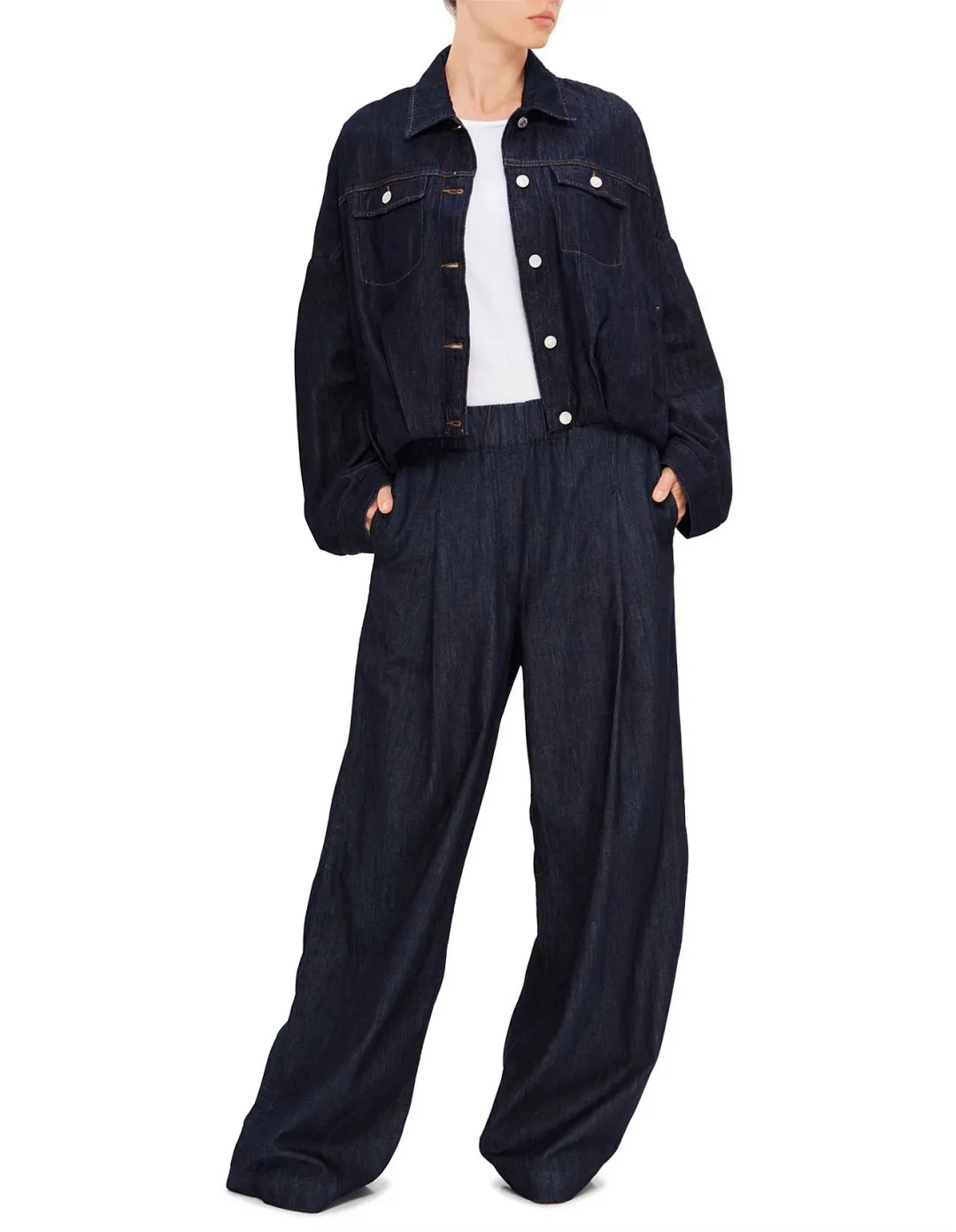 Dries Van Noten Pila Wide Leg Denim Pants Indigo Size S / AU 8 for rent on The Volte - main image