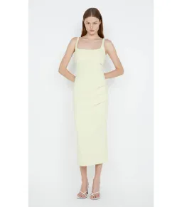 Bec & Bridge Karina Tuck Midi Dress Lemon Size AU 12 for rent on The Volte - image 1