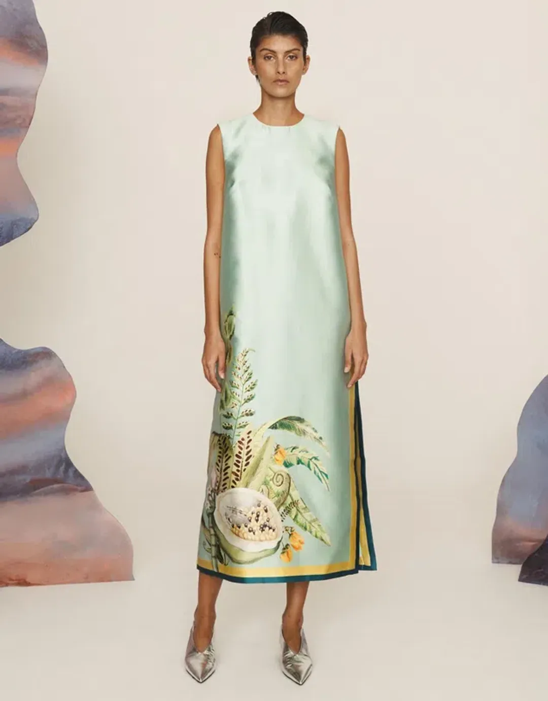 Alemais Anita Midi Dress Green Size AU 12 for rent on The Volte - main image