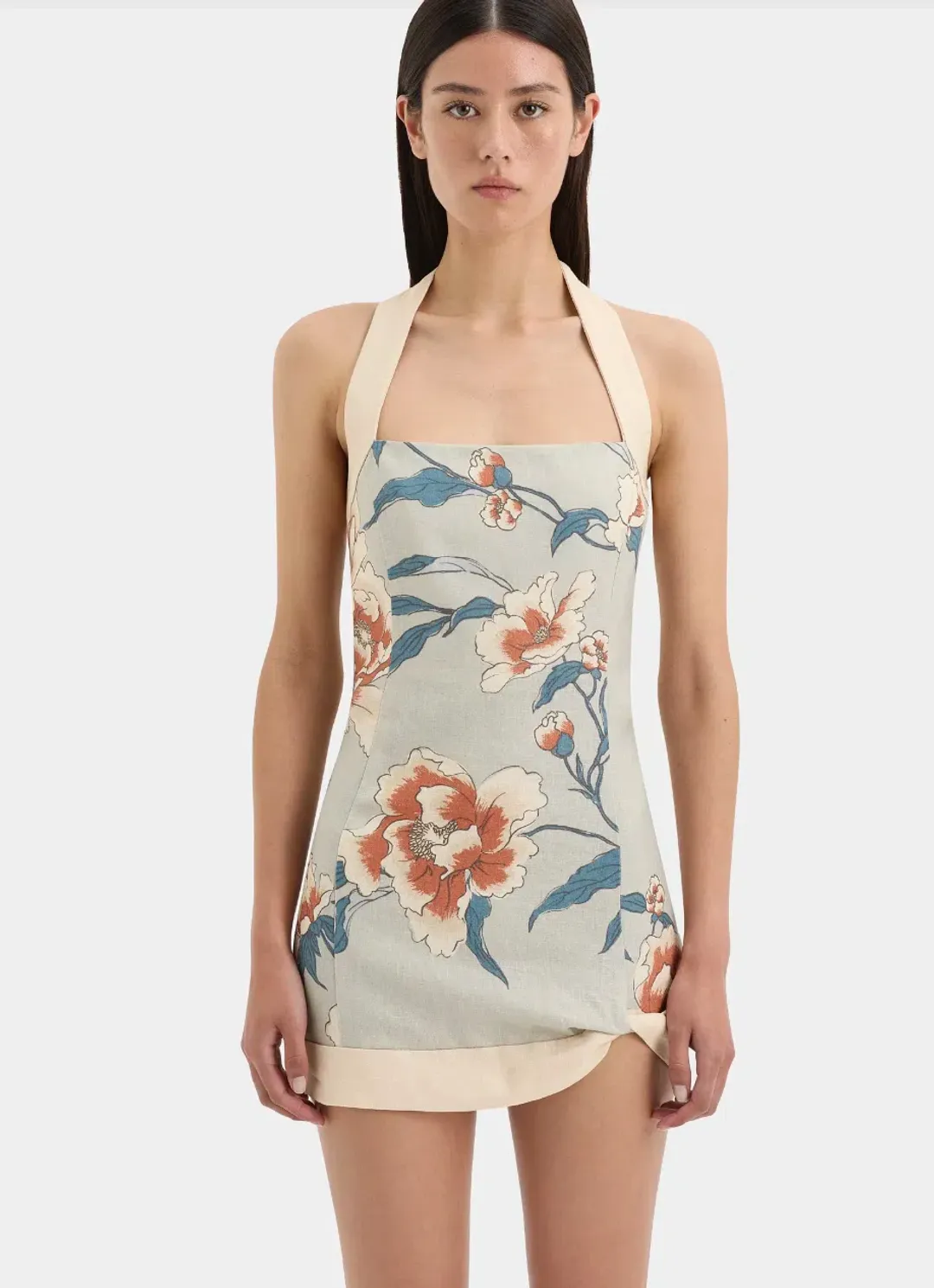 Sir The Label Roisin Mini Dress in Bloom Floral Size 8 for rent on The Volte - main image