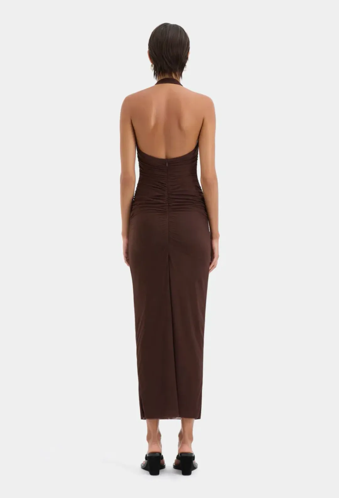 Sir The Label Jacques Know Midi Dress Brown Size 10 for rent on The Volte - main image