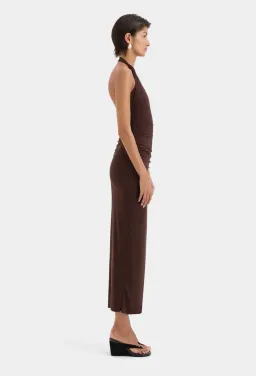 Sir The Label Jacques Know Midi Dress Brown Size 10 for rent on The Volte - image 5
