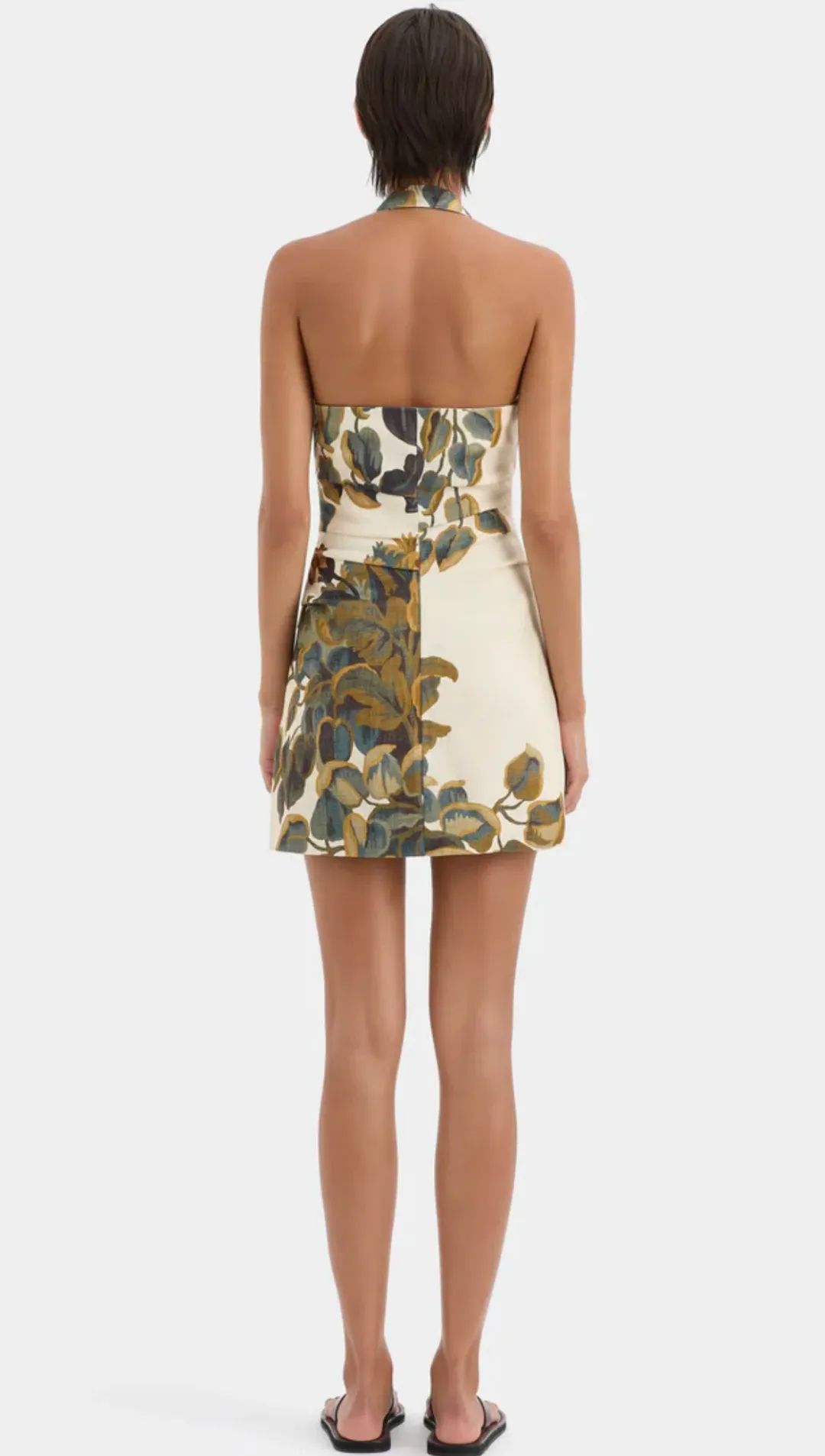 Sir The Label Evalita Halter Mini Dress Floral Size 8 for rent on The Volte - main image