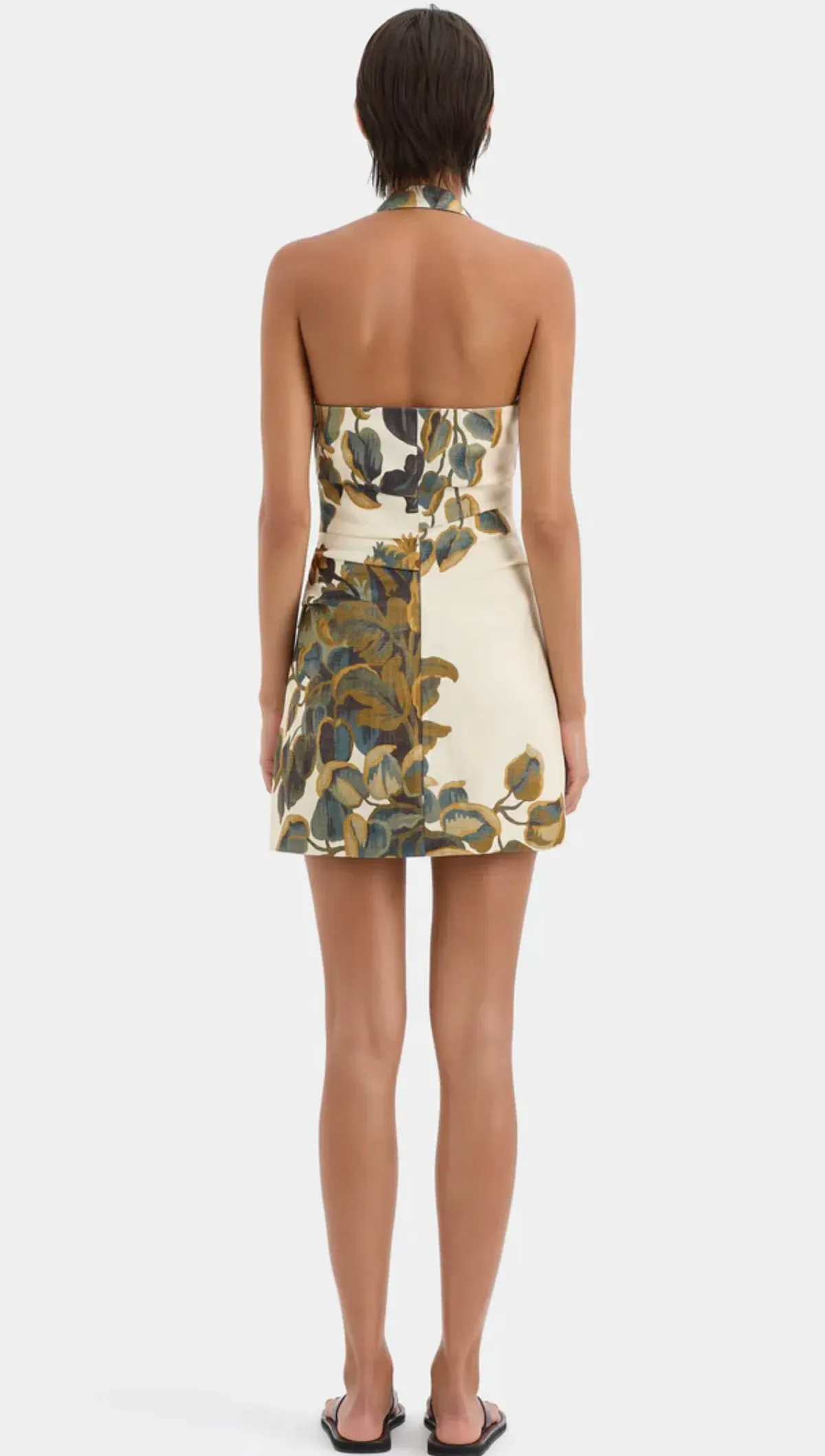Sir The Label Evalita Halter Mini Dress Floral Size 8 for rent on The Volte - main image
