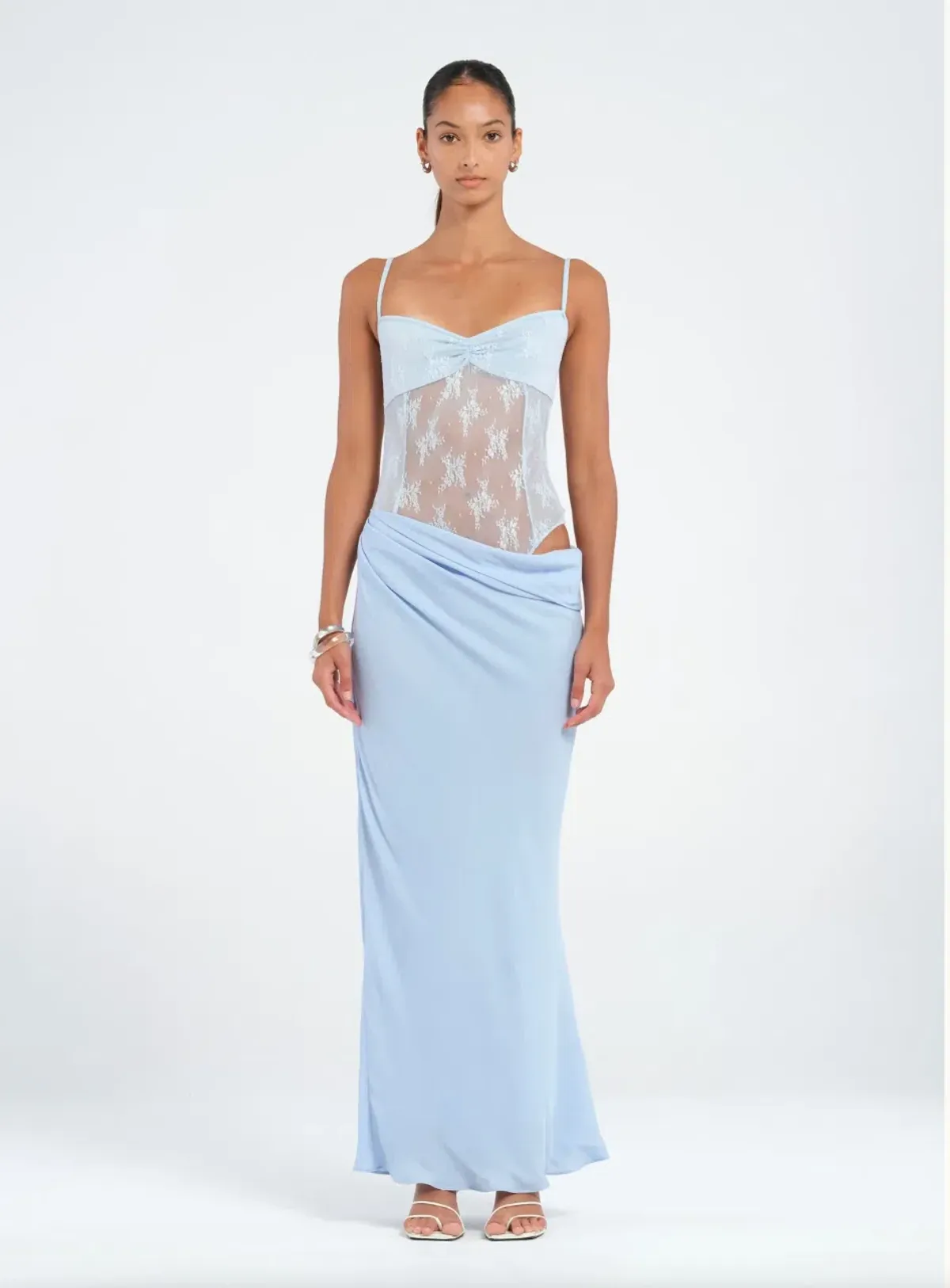 Benni Akio Maxi Dress Blue Size 8 for rent on The Volte - main image