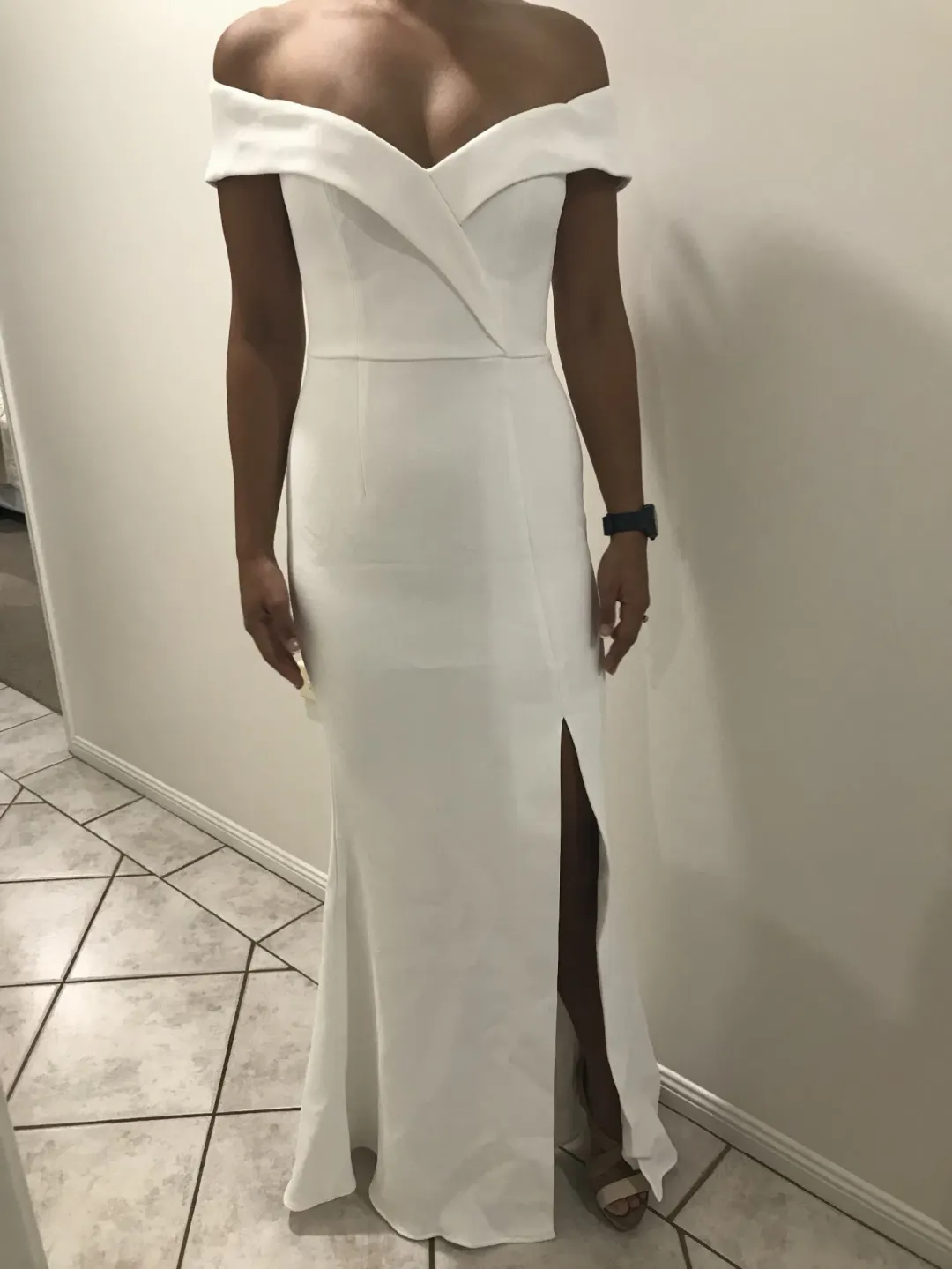 Sheike Allure Maxi Dress White Size 14 for rent on The Volte - main image