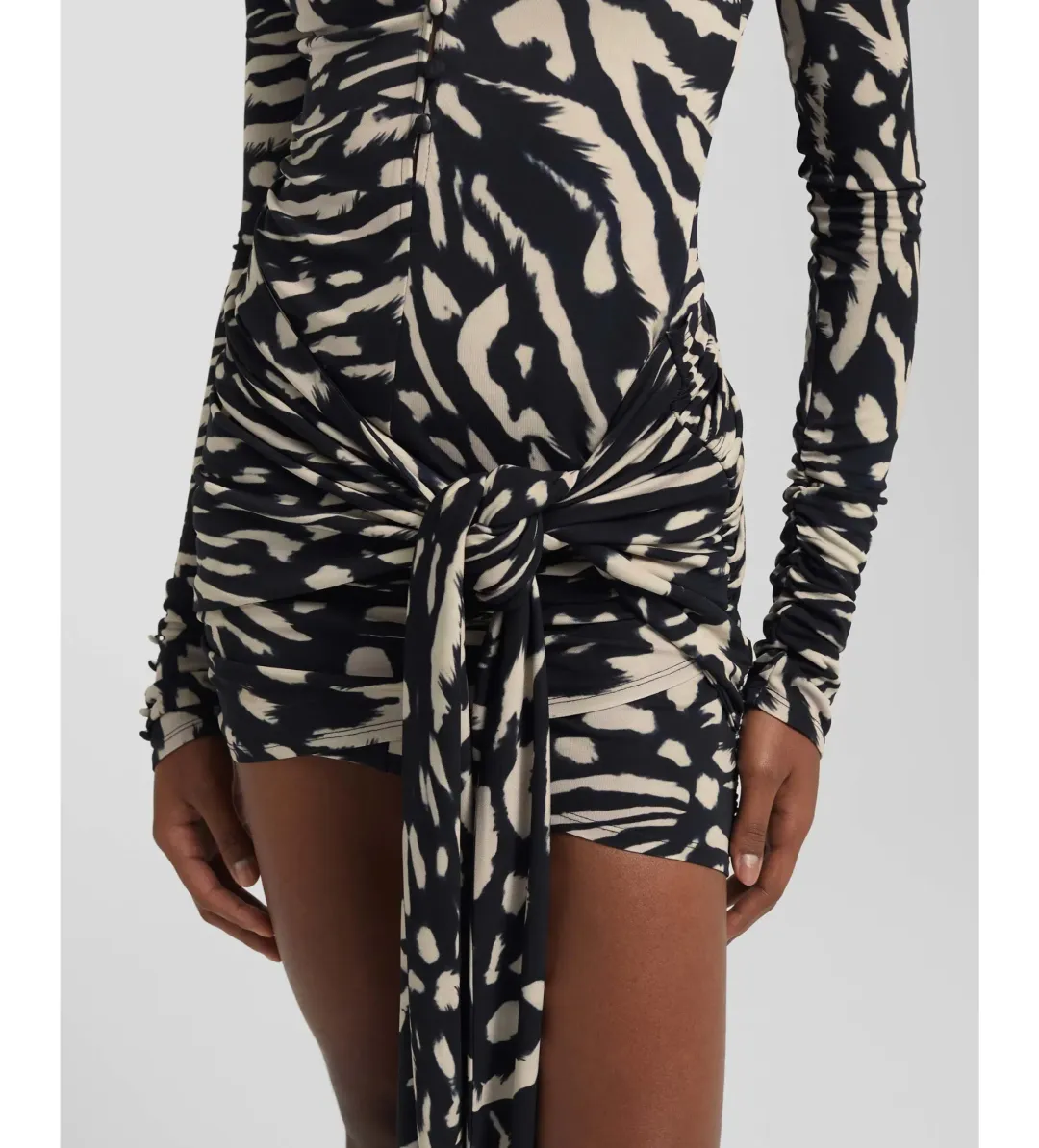 Rat & Boa Leontina Mini Dress Animal Print Size 6 for rent on The Volte - main image