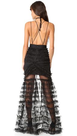 Alice McCall All Black Everything Gown Black Size 8 for rent on The Volte - image 4