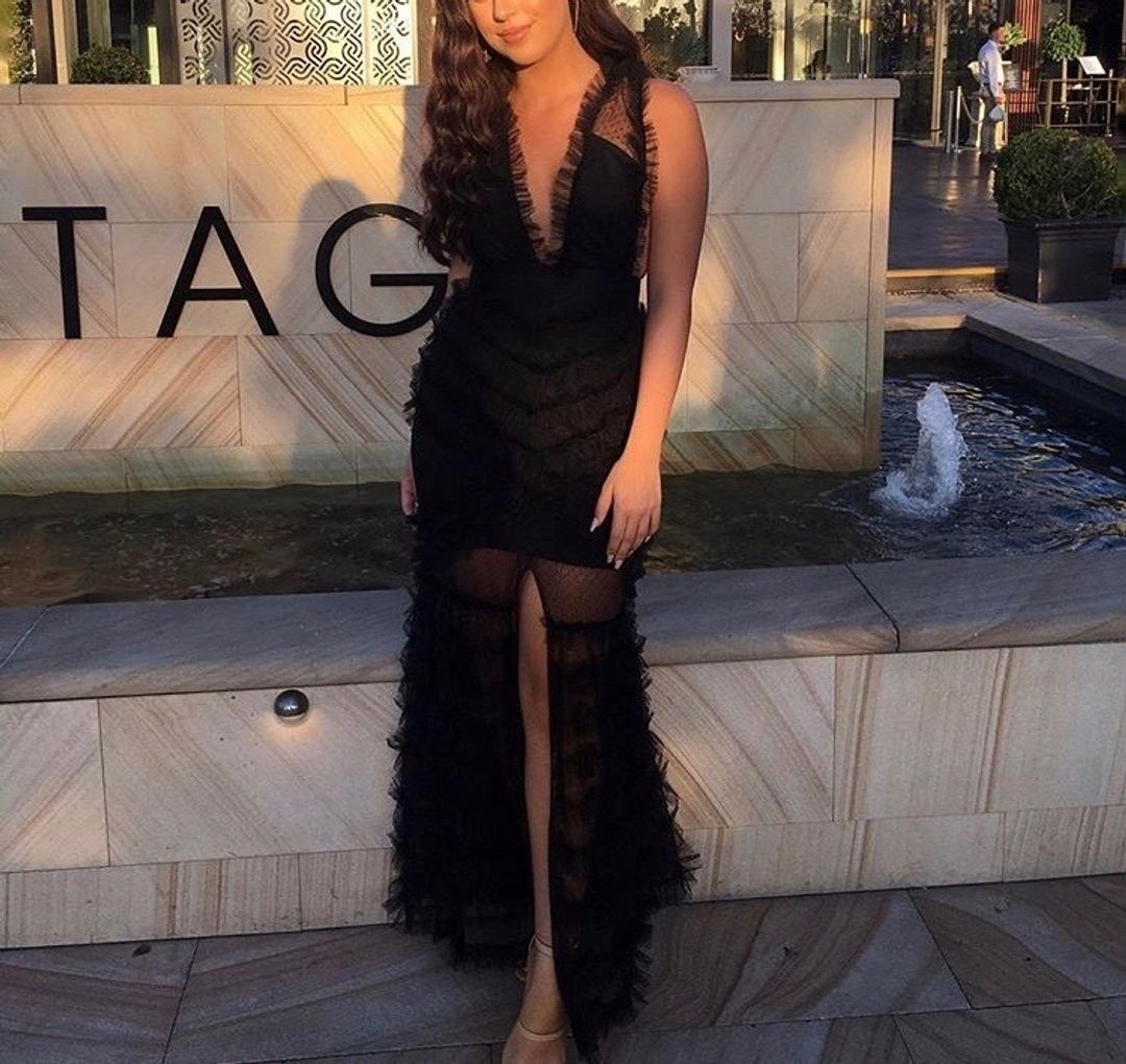 Alice McCall All Black Everything Gown Black Size 8 for rent on The Volte - main image