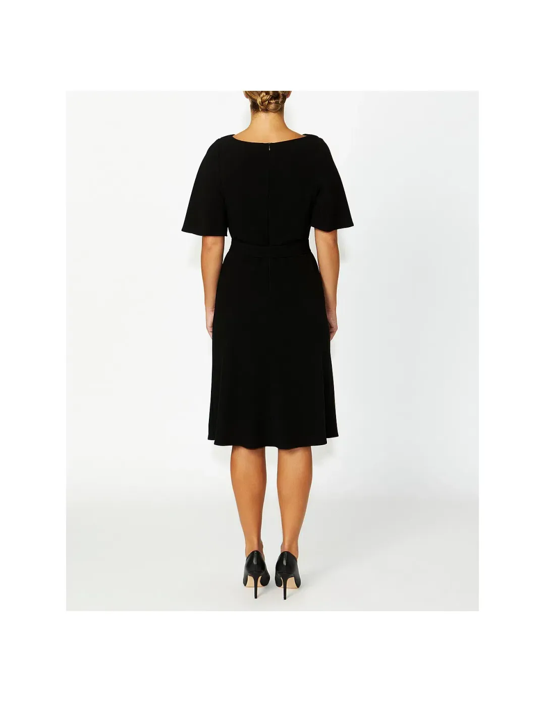 Anthea Crawford Harmony Midi Dress Black Size AU 12 for rent on The Volte - main image