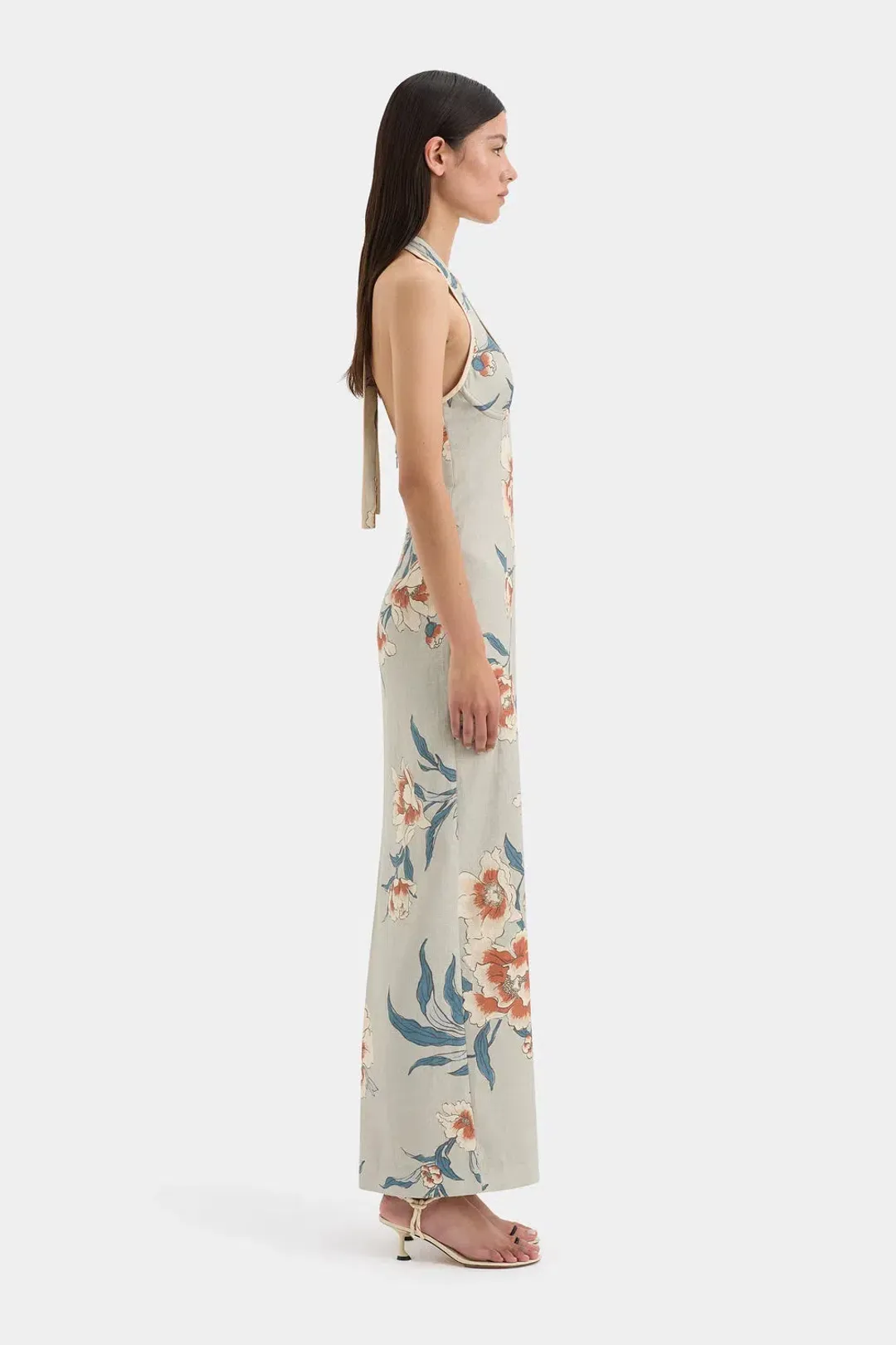 Sir The Label Roisin Halter Midi Floral Size 8 for rent on The Volte - main image